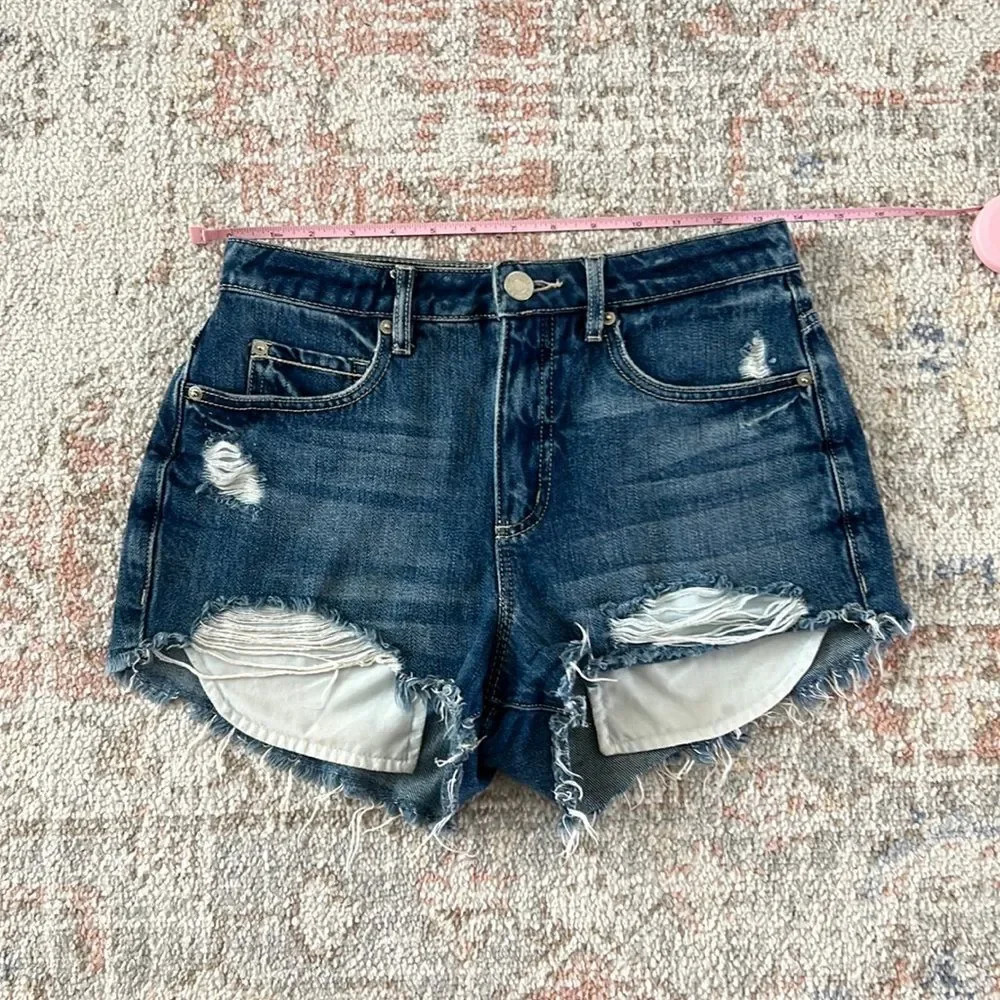 Garage Jean Shorts Flirty Festival High Waisted Cutoff  Summer Small High Rise